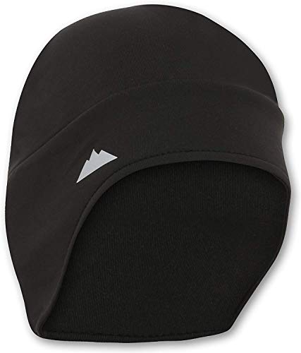 Tough Headwear Helmet Liner Skull Cap Beanie with Ear Covers - Ultimate Thermal Retention and Performance Moisture Wicking. Perfect for Running, Cycling, Skiing & Winter Sports. Fits Under Helmets