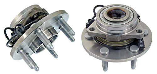 Detroit Axle 515096 Front Wheel Bearing and Hub Assembly 2pc Set for 4WD 4x4 6-Lug ABS Chevrolet Suburban Tahoe Silverado GMC Yukon Sierra 1500 Cadillac Escalade Esv Ext