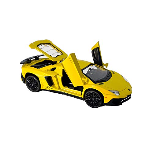 Alloy Collectible Lamborghini Toy Vehicle Pull Back Die-Cast Car Model with Lights and Sound