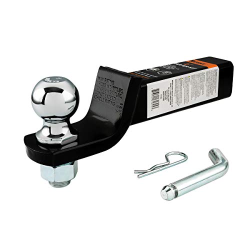 TOPSKY TS2003 Trailer Hitch Ball Mount with 2 in Hitch Ball, Fits 2 Inch Receiver and Hitch Pin, 6000lbs, Hollow Shank