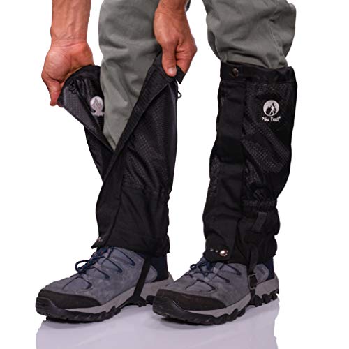 Pike Trail Leg Gaiters – Waterproof and Adjustable Snow Boot Gaiters for Hiking, Walking, Hunting, Mountain Climbing and Snowshoeing