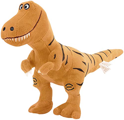 Zooawa Bed Time Stuffed Animal Toys, Cute Soft Plush T-Rex Tyrannosaurus Dinosaur Figure - Brown
