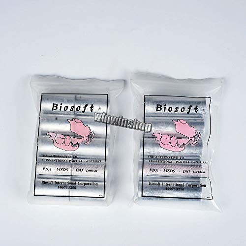 Christzo Dental Lab Materials Denture Flexible Acrylic 2 Bags Light Pink