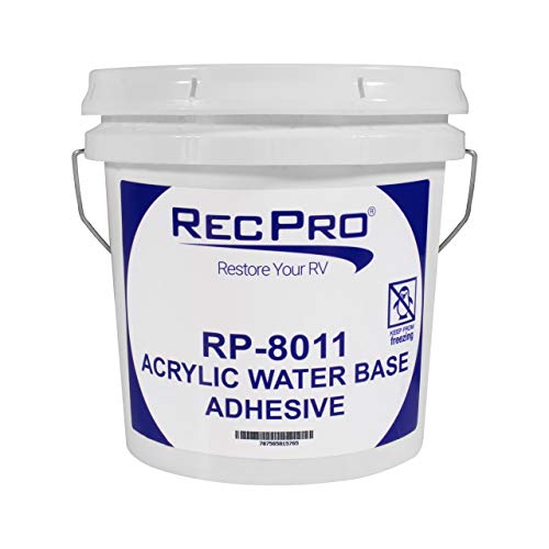 RecPro RV Rubber Roof Adhesive 8011 Alpha/Dicor Gallon Water-Based Universal RV Roof Glue