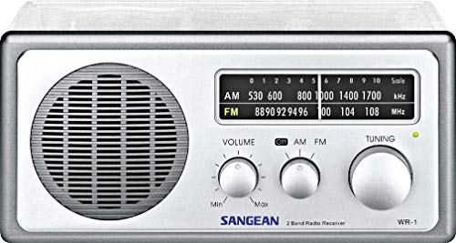 Sangean WR-1CL, AM/FM Clear Table Top Radio (Renewed)