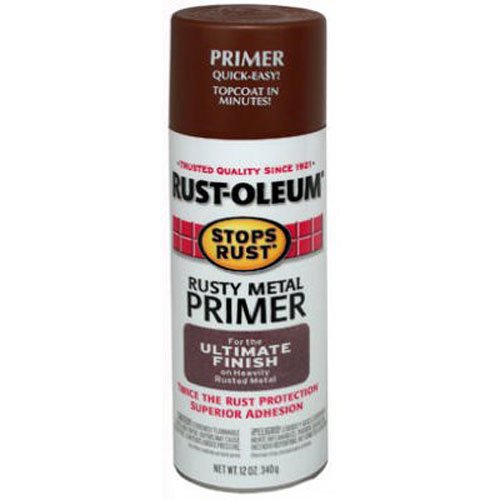Rust-Oleum 7769830 Stops Rust Spray Paint, 12-Ounce, Flat Rusty Metal Primer