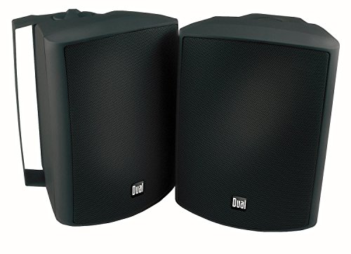 Dual Electronics LU53PB 3-Way High Performance Outdoor Indoor Speakers with Powerful Bass | Effortless Mounting Swivel Brackets | All Weather Resistance | Expansive Stereo Sound Coverage | Sold in Pairs