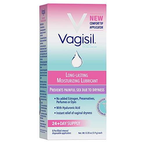 Vagisil Prohydrate Internal Vaginal Moisturizer, Gel & Lubricant for Women, Gynecologist Tested, 8 Count- Pack of 1 (Packaging May Vary)