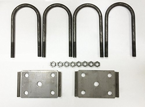 LIBRA New Trailer U Bolt kit for 5200-7000lbs 3' Round Axle 7' Long 1/2' Dia -20080