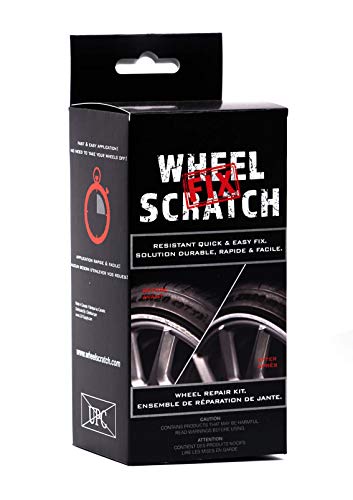 Wheel Scratch Fix Quick and Easy Wheel Touch Up Kit Universal Colors (Black (Satin))