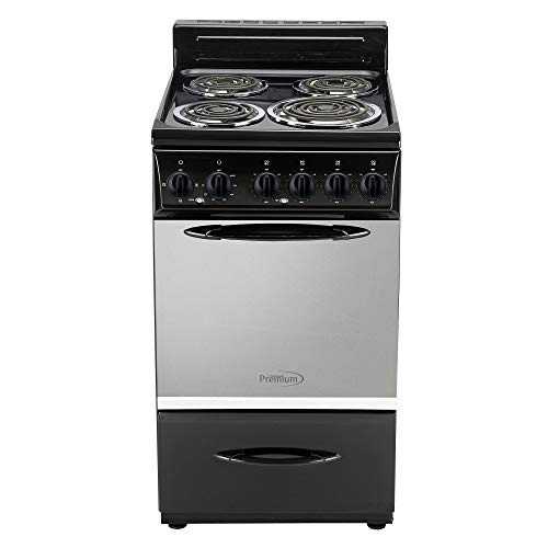 Premium 4 Elements Free Standing Electric Range 20'', Black