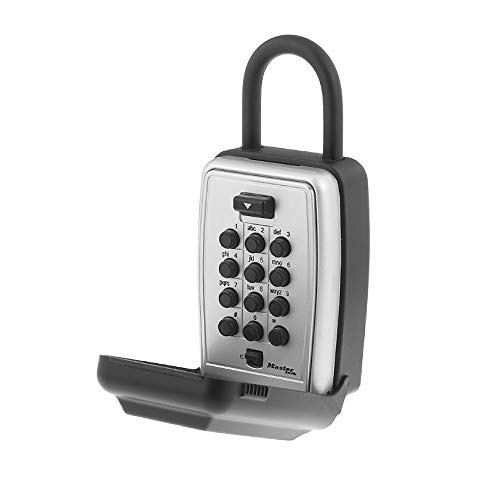 Master Lock 5422D Set Your Own Combination Portable Push Button Lock Box, 5 Key Capacity, Black