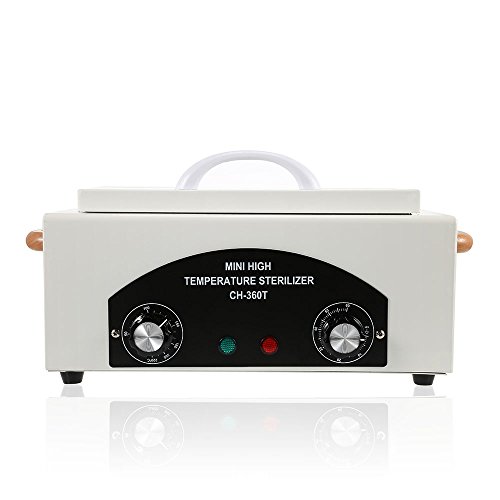 High Temperature Metal Tool Cleaning Box, 300W 1.5L with Timer Manicure Pedicure SPA Salon Barber Equipment for Sundry Beauty Hair Nail Metal Tools with Handle