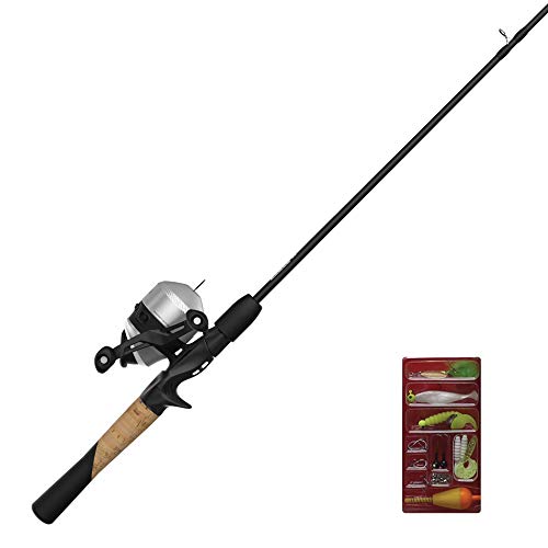 Zebco 33 Spincast Reel and 2-Piece Fishing Rod Combo, Quickset Anti-Reverse Fishing Reel with Bite Alert, Bonus Reel Included, Silver, New Model