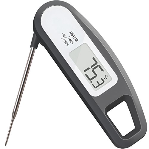 Lavatools PT12 Javelin Digital Instant Read Meat Thermometer for Kitchen, Food Cooking, Grill, BBQ, Smoker, Candy, Home Brewing, Coffee, and Oil Deep Frying