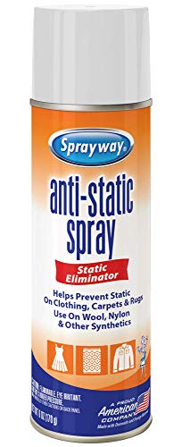 Sprayway SW956R Residue-Free Anti-Static Spray, Reduce Static Cling, Eliminate Static Shock, 6 Oz