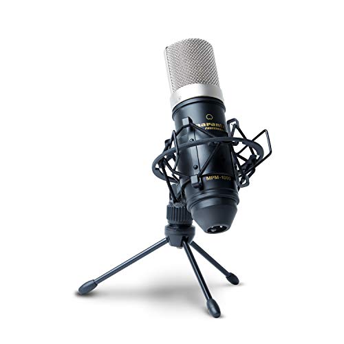 Marantz Pro MPM1000 - Studio Recording Condenser Microphone with Shockmount, Desktop Stand and Cable – Perfect for Podcasting and Voiceover Projects