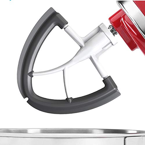 Gvode Flex Edge Beater for Kitchen-Aid 4.5-5 Quart Tilt-Head Stand Mixer As Scraper Paddle Replacement with Silicone Edges