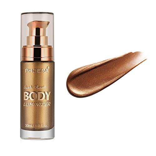 Ownest 3 Colors Body Luminizer, Waterproof Moisturizing and Glow For Face & Body, Radiance All In One Makeup, Face Body Glow Illuminator, Body Highlighter 1fl.oz.- 103 Glistening Bronze