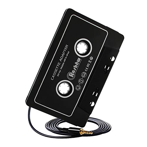 Reshow Cassette to Aux Adapter with Stereo Audio, Premium Car Audio Cassette Adapter with 3.5mm Headphone Jack