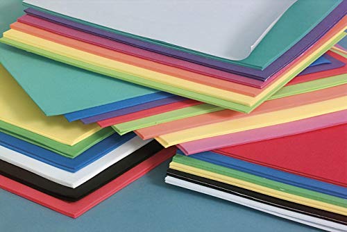 Darice Foam Sheets, 12 x 18 Inches, Assorted Primary Colors, Count