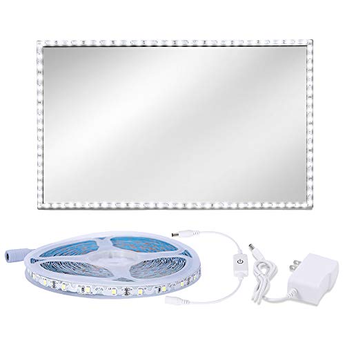 Led Vanity Mirror Lights, DIY 13ft 240 LEDs Makeup Vanity Light, Plug in Dim-able Vanity String Lights with Cord, Mirror not Included