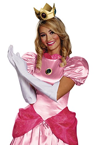 Disguise Women's Nintendo Super Mario Bros.Princess Peach Adult Costume Accessory Kit, Gold/Red/Green/White, One Size