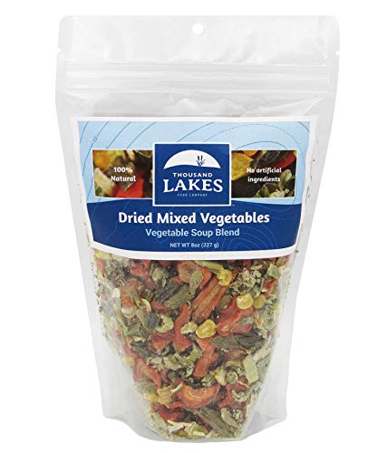 Thousand Lakes Dried Mixed Vegetables Soup Blend - 8 ounces | 100% Veggies | No Added Salt