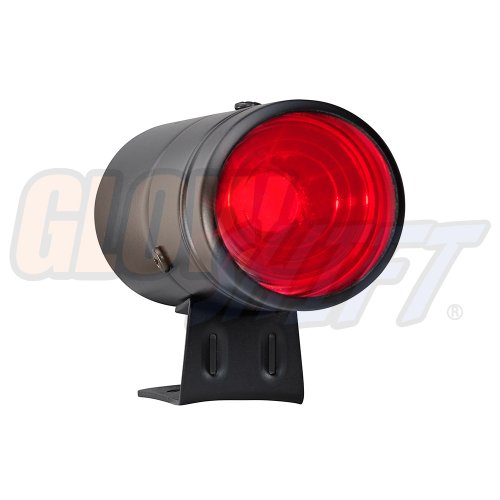 GlowShift Adjustable Shift Light - Black Housing & Red LED - for 4, 6, 8 Cylinder Gas Powered Engines