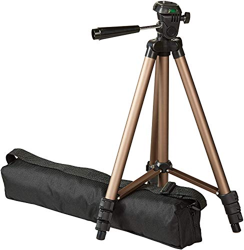 AmazonBasics Lightweight Camera Mount Tripod Stand With Bag - 16.5 - 50 Inches