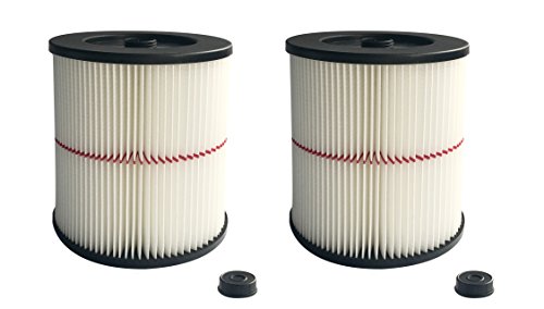 ATXKXE Wet/Dry Vacuum Cleaner Air Cartridge Filter for Shop Vac Craftsman 17816 Filter (2 Pack)