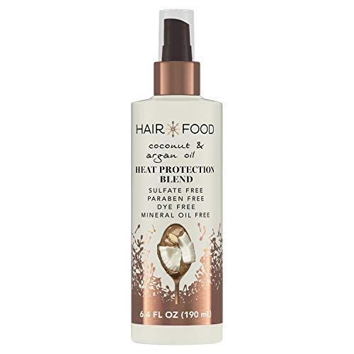 Hair Food Coconut & Argan Oil Heat Protectant Spray Blend, 6.4 fl oz | Heat Shield Protector