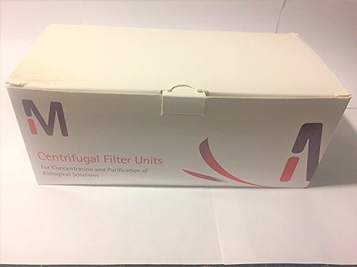 EMD Millipore Microcon MRCF0R030 Polycarbonate Centrifugal Filter Unit with Ultracel-30 Membrane, 0.5ml Volume, 12.3mm Filter Diameter, Clear (Pack of 100)