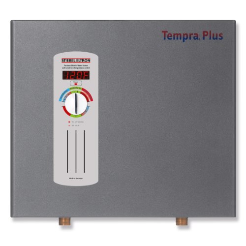 Stiebel Eltron 224199 240V, 1 Phase, 50/60 Hz, 24 kW Tempra 24 Plus Whole House Tankless Electric Water Heater, Advanced Flow Control