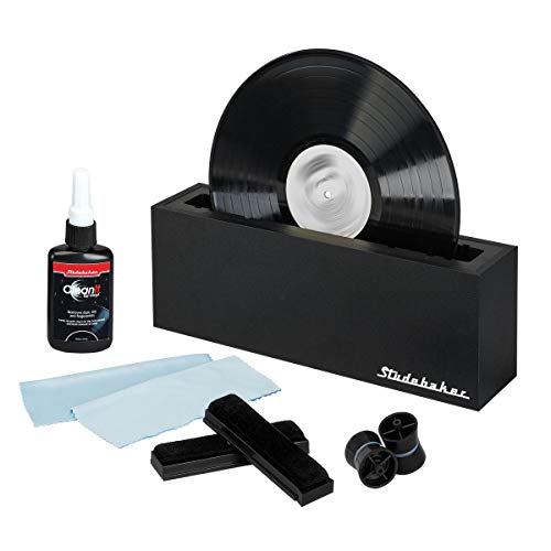 Studebaker Vinyl Record Cleaning System with Cleaning Solution and Soft Pads Included