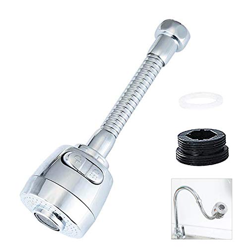 LOAZRE Faucet Splash Head Extension Extender, Kitchen Household TAP Water Shower, Medium