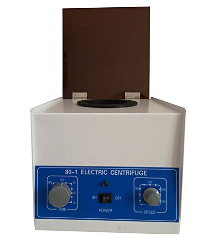 Soiiw Electric Lab Benchtop Centrifuge,Low-Speed 4000rpm Speed Control Centrifuge Machine 6 Tubes x 20ml with Timer 0-60min