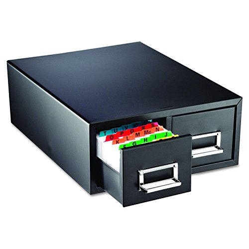 STEELMASTER Drawer Card Cabinet Holds 3,000 5 x 8 cards, 18 2/5' x 16' x 7 1/4' (263F5816DBLA)