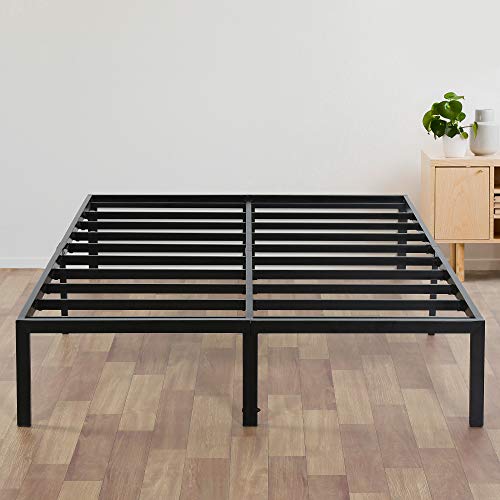 Olee Sleep 14 Inch Heavy Duty Steel Slat/ Anti-slip Support/ Easy Assembly/ Mattress Foundation/ Bed Frame/ Noise Free/ No Box Spring Needed, Full