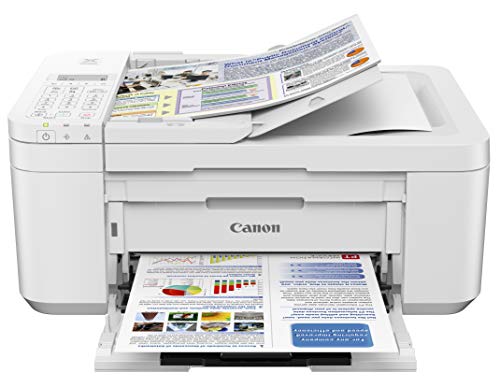 Canon PIXMA TR4520 Wireless All in One Photo Printer with Mobile Printing, White, Works with Alexa