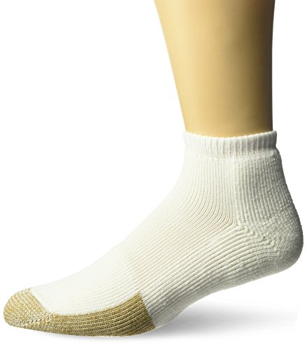 Thorlos Unisex TMM Tennis Thick Padded Low Cut Sock, White, Large