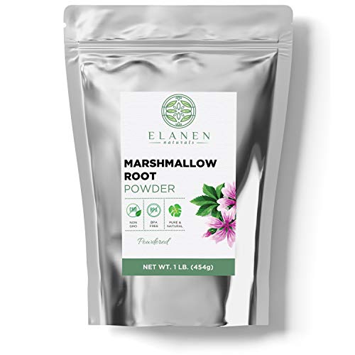 Marshmallow Root Powder 16 oz. (1 lb. Bag), Contains Organic Non-GMO Marshmallow Root in Non-BPA Packaging, Marshmallow Root Powdered, Althaea Officinalis, Marshmallow Herb, Powdered