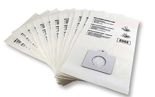 K&J 12-Pack Type C Canister Vacuum Bags - Compatible with Kenmore C,Q Panasonic C-5 Vacuums