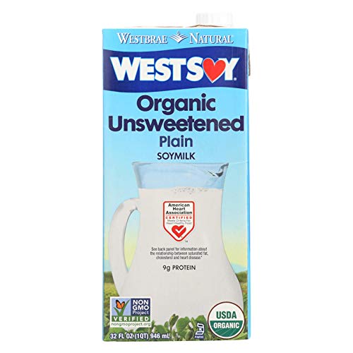 Westsoy Organic Plain - Unsweetened - Case of 12 - 32 Fl oz.