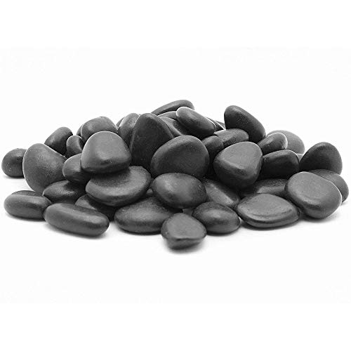 Margo Garden Products 2-3' 20lbs Rainforest Grade A Black Pebbles, 20 lb