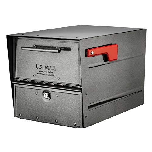 Architectural Mailboxes 6400P-R-10 Oasis Eclipse Locking Mailbox, Pewter