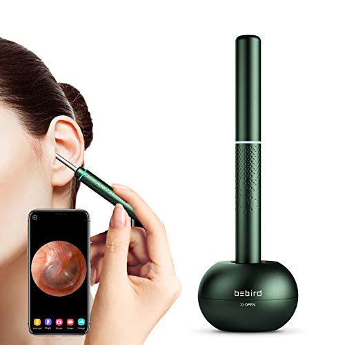 BEBIRD M9 Pro Otoscope, Smart Visual Ear Cleaning Stick with 1080P HD Digital Endoscope for Earwax Cleaning Received A 4-axis Intelligent Gyroscope (Green)