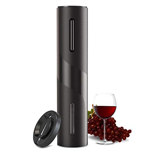 Cokunst Electric Wine Opener, Automatic Electric Wine Bottle Corkscrew Opener with Foil Cutter, One-click Button Reusable Wine Bottle Openers with LED Light for Home Kitchen Party Bar