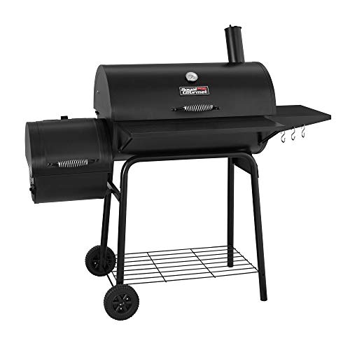 Royal Gourmet 30' BBQ Charcoal Grill and Offset Smoker | 800 Square Inch cooking surface, Outdoor for Camping | Black, CC1830S model