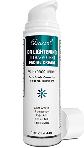 2% Hydroquinone Dark Spot Corrector Whitening Cream, Skin Bleaching Cream Lightening Cream Hyperpigmentation Melasma Treatment with Kojic Acid, Alpha Arbutin, Salicylic Acid, Niacinamide, Azelaic Acid